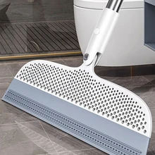 50inch Silicone Magic Broom Lengthen Silicone Scraper Hair Dust Brooms Bathroom Floor Wiper Household Floor Cleaning Tools