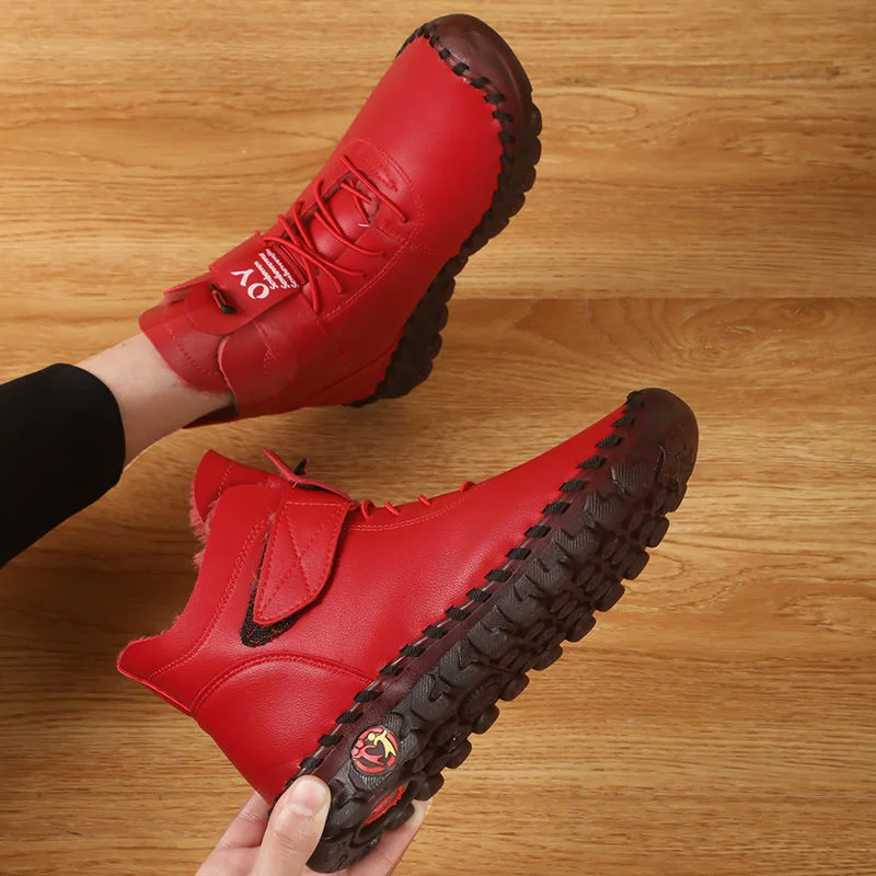 Plus Size 36-43 womans winter boots female oxford handmade sewing sneakers women punk red ankle boots with fur botas de mujer
Plus Size 36-43 womans winter boots female oxford handmade sewing sneakers women punk red ankle boots with fur botas de mujer