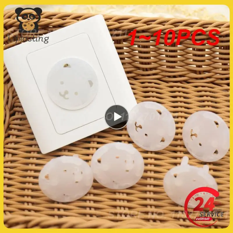 

1~10PCS Baby Safety Child Electric Socket Outlet Plug Protection Security Two Phase Safe Lock Cover Kids Sockets Cover Plugs
