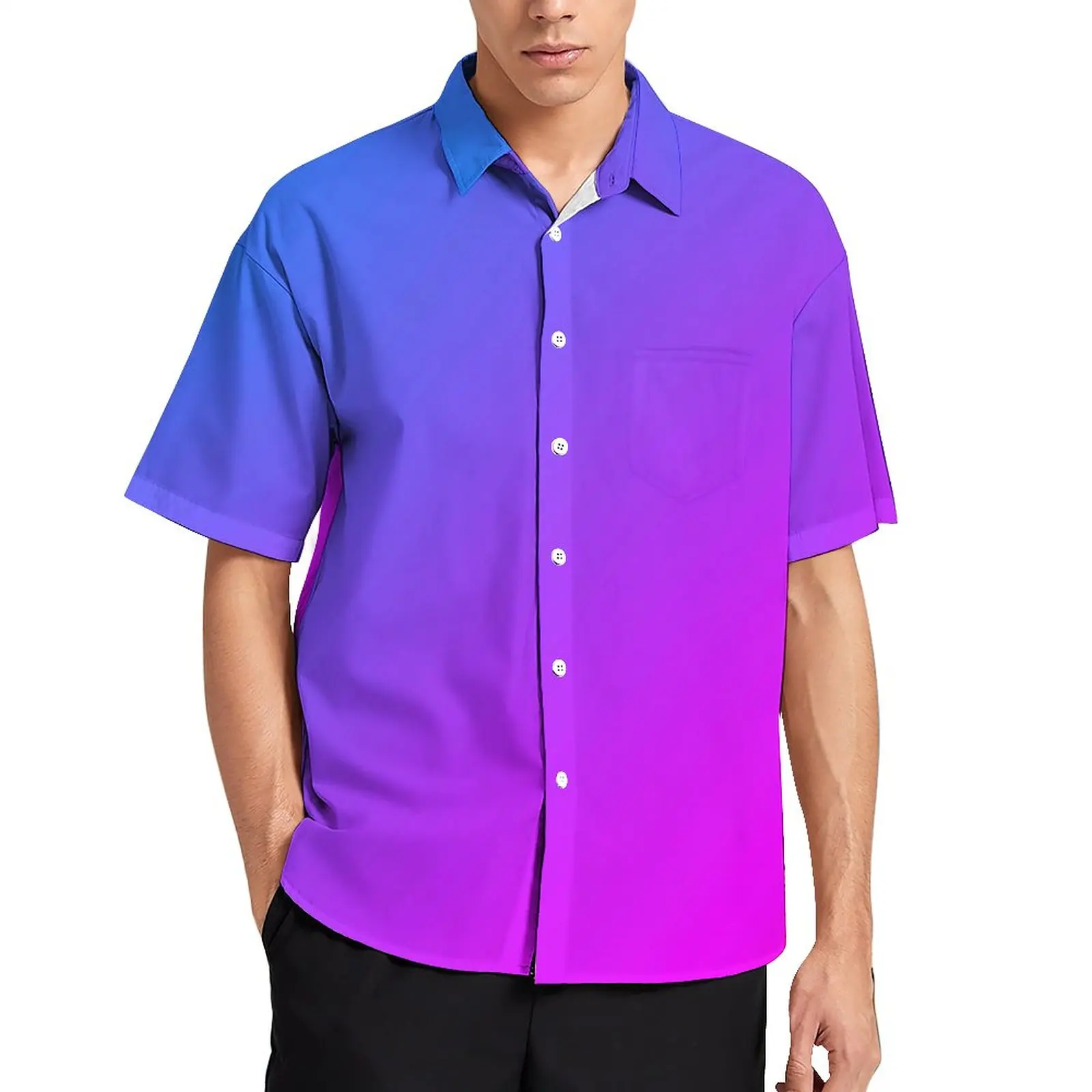 Pink Miami Ombre Casual Shirts Aqua Blue Gradient Beach Shirt Hawaiian Vintage Blouses Men Print Plus Size
Pink Miami Ombre Casual Shirts Aqua Blue Gradient Beach Shirt Hawaiian Vintage Blouses Men Print Plus Size