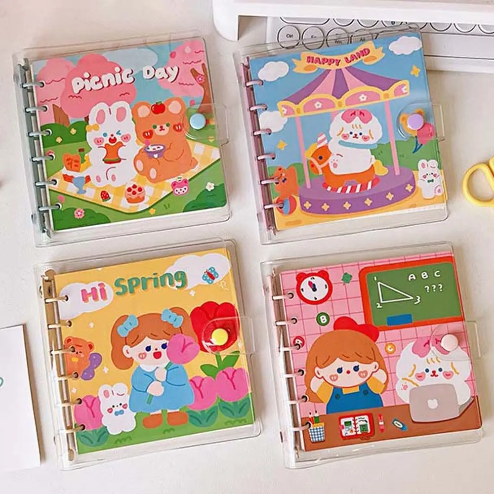Kawaii Loose-leaf Notebook Cartoon Animal Hand Account Book Cute Bear Rabbit Pattern Coil Notepad School Stationery
Kawaii Loose-leaf Notebook Cartoon Animal Hand Account Book Cute Bear Rabbit Pattern Coil Notepad School Stationery