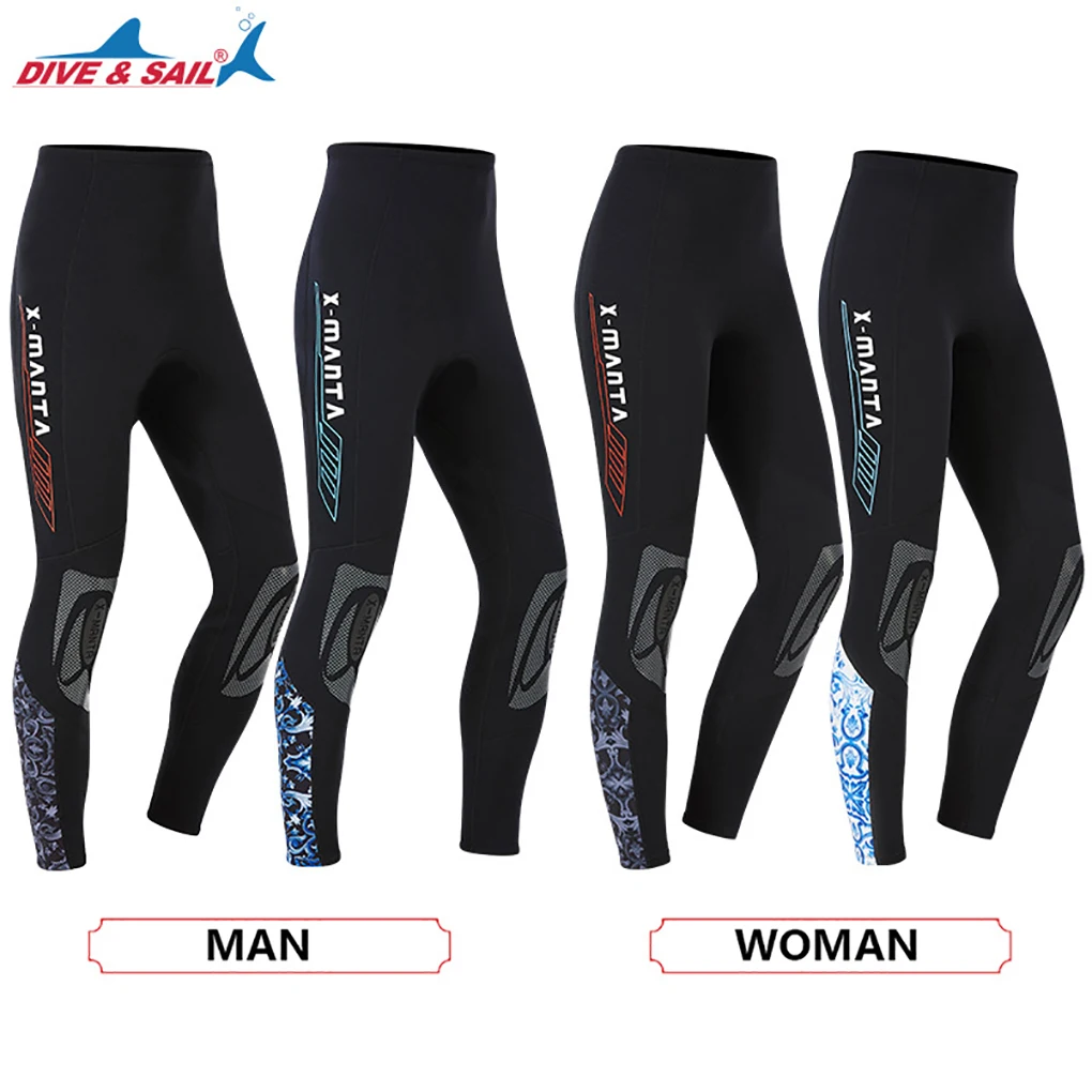 

Неопреновые штаны DIVE SAIL 3 мм, мужские зимние плавки раздельного типа для плавания и дайвинга, леггинсы для дайвинга, женские серые S