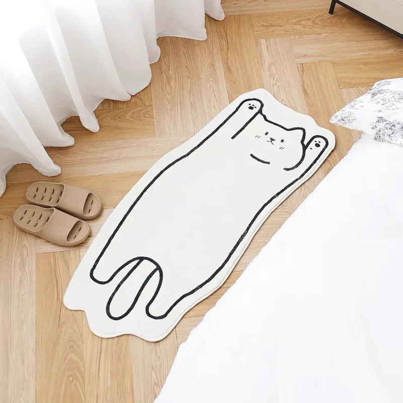 Creative Cat Rug Nordic Cartoon Carpet for Bedroom Non slip Bedside Area Rug Soft Floor Mat for Living Room Table Rug Decor
Creative Cat Rug Nordic Cartoon Carpet for Bedroom Non slip Bedside Area Rug Soft Floor Mat for Living Room Table Rug Decor