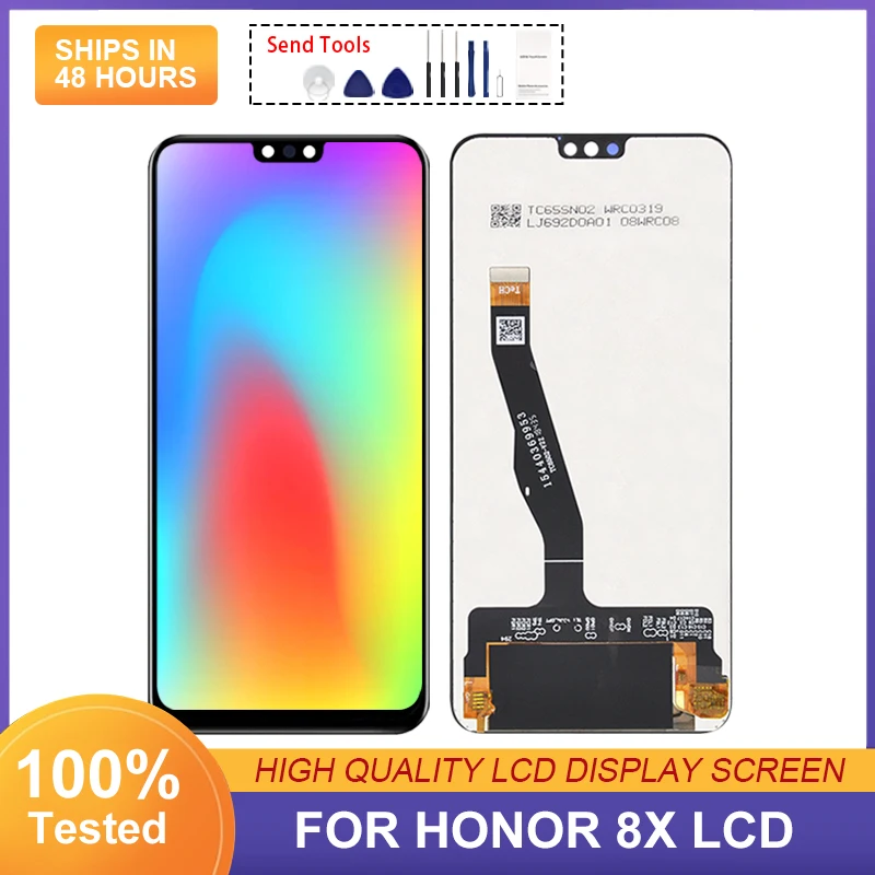 

6.5 Inch Display For Huawei Honor 8X LCD Touch Screen Panel Digitizer JSN AL00 L22 L21 Assembly With Tools Free Shipping 1Pcs