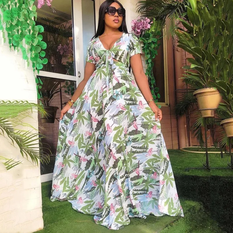 New Africa Clothes Dashiki Flower Print Ankara Dresses Bazin Traditional Robe Long Dress African Short Sleeve Dresses For Women
New Africa Clothes Dashiki Flower Print Ankara Dresses Bazin Traditional Robe Long Dress African Short Sleeve Dresses For Women