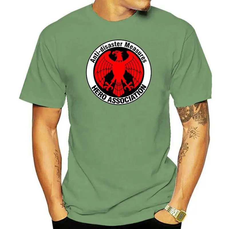 Высококачественная повседневная футболка с принтом героев ассоциации логотип Сайтама One Punch Мужская футболка американский размер летняя ф... 
Высококачественная повседневная футболка с принтом героев ассоциации логотип Сайтама One Punch Мужская футболка американский размер летняя ф...