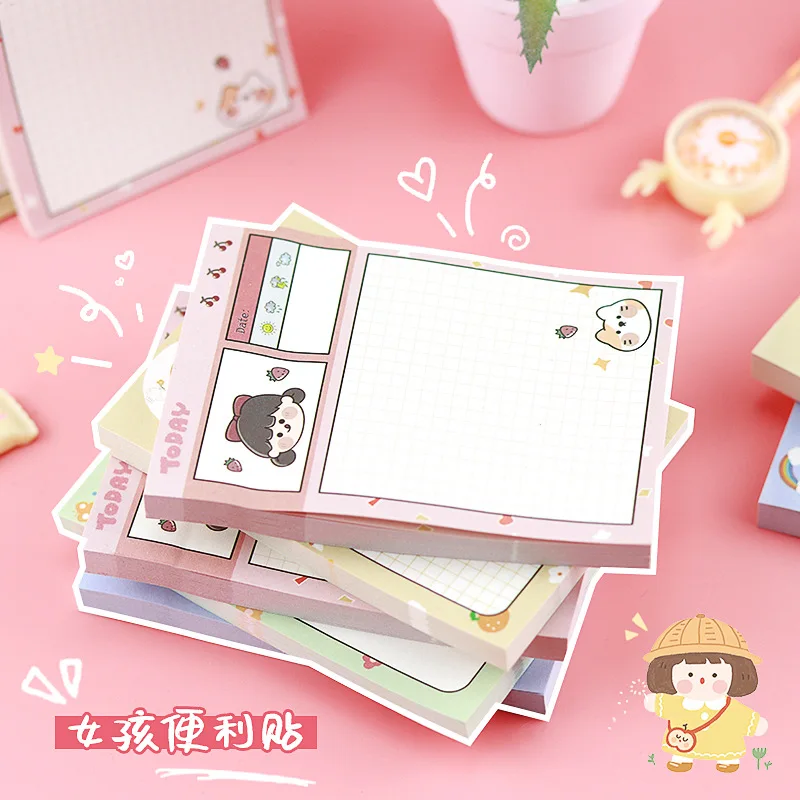 Korea Cartoon Cute Girl Fruit Office Tag Plan Message Student Memo Pad Kawaii Decor School Notepad Supplies Planner Sticky Notes
Korea Cartoon Cute Girl Fruit Office Tag Plan Message Student Memo Pad Kawaii Decor School Notepad Supplies Planner Sticky Notes
