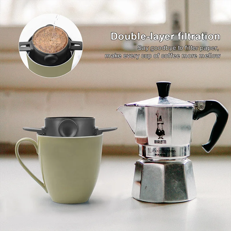 1pcs Portable Coffee Filter Coffee Maker Stainless Steel Drip Coffee Tea Holder Reusable Paperless Pour Over Coffee Dripper
1pcs Portable Coffee Filter Coffee Maker Stainless Steel Drip Coffee Tea Holder Reusable Paperless Pour Over Coffee Dripper