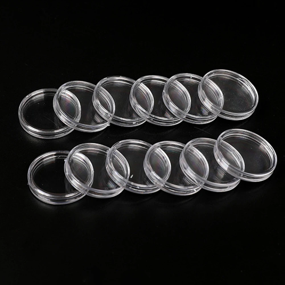100Pcs Coin Storage Box 39MM Round Coin Case Capsule Container Holder Storage Plastic Best Durable Collection Supplies
100Pcs Coin Storage Box 39MM Round Coin Case Capsule Container Holder Storage Plastic Best Durable Collection Supplies