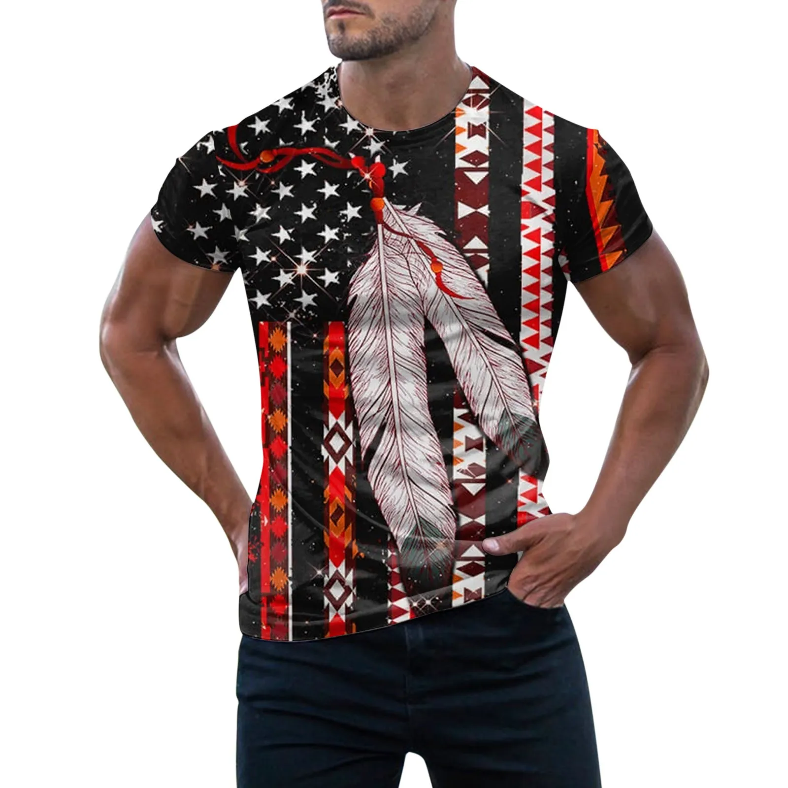 Летняя мужская футболка с 3D-графикой, Американская футболка с принтом США, Забавные футболки с коротким рукавом и круглым вырезом
Летняя мужская футболка с 3D-графикой, Американская футболка с принтом США, Забавные футболки с коротким рукавом и круглым вырезом