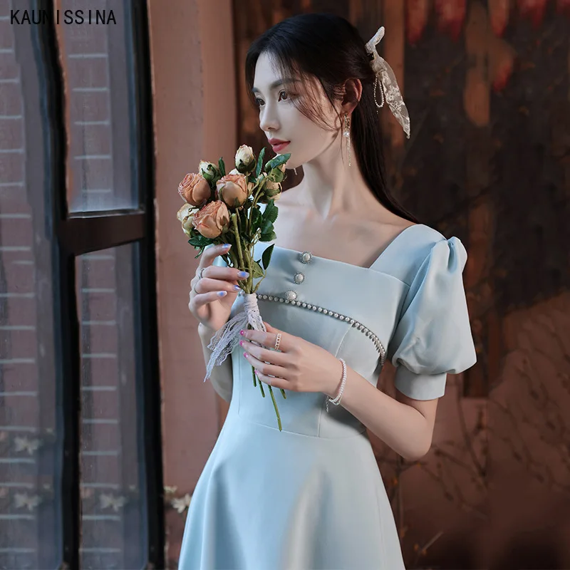 KAUNISSINA Cheap Cocktail Dresses Women Party Short Prom Dresses Square Collar Robe De Soiree Homecoming Gown Graduation Dress
KAUNISSINA Cheap Cocktail Dresses Women Party Short Prom Dresses Square Collar Robe De Soiree Homecoming Gown Graduation Dress
