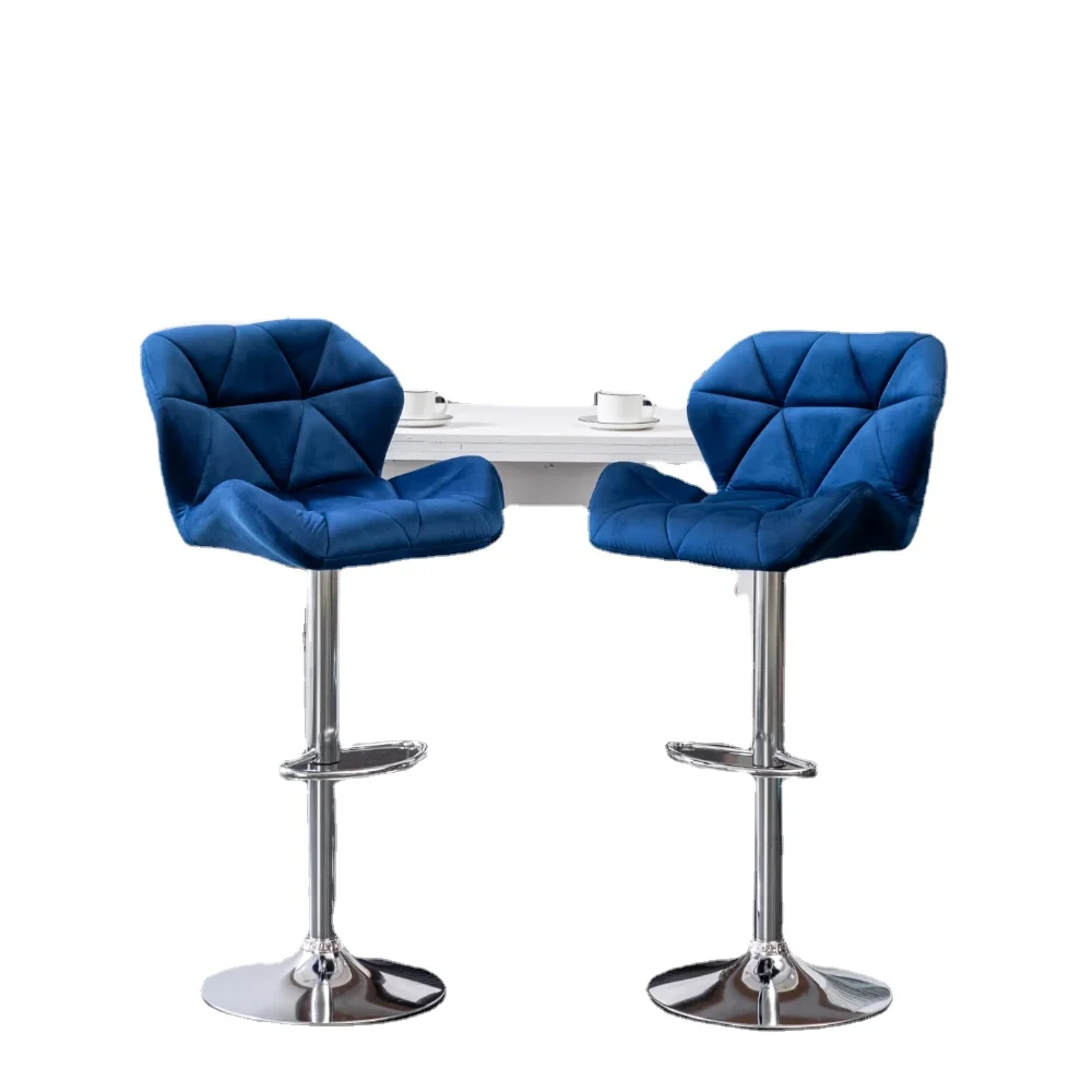 Roundhill Furniture Breni Velvet Diamond Tufted Swivel Adjustable Height Barstool, Set of 2, Blue, Chrome Finish
Roundhill Furniture Breni Velvet Diamond Tufted Swivel Adjustable Height Barstool, Set of 2, Blue, Chrome Finish