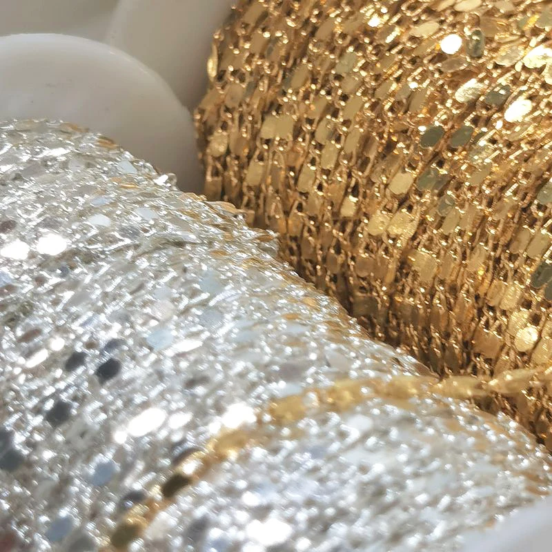 2Meters 2mm Gold Silver Copper Chain Sequins Flat Chains for Bracelets Necklace DIY Hair Jewelry Making Components Wholesale
2Meters 2mm Gold Silver Copper Chain Sequins Flat Chains for Bracelets Necklace DIY Hair Jewelry Making Components Wholesale
