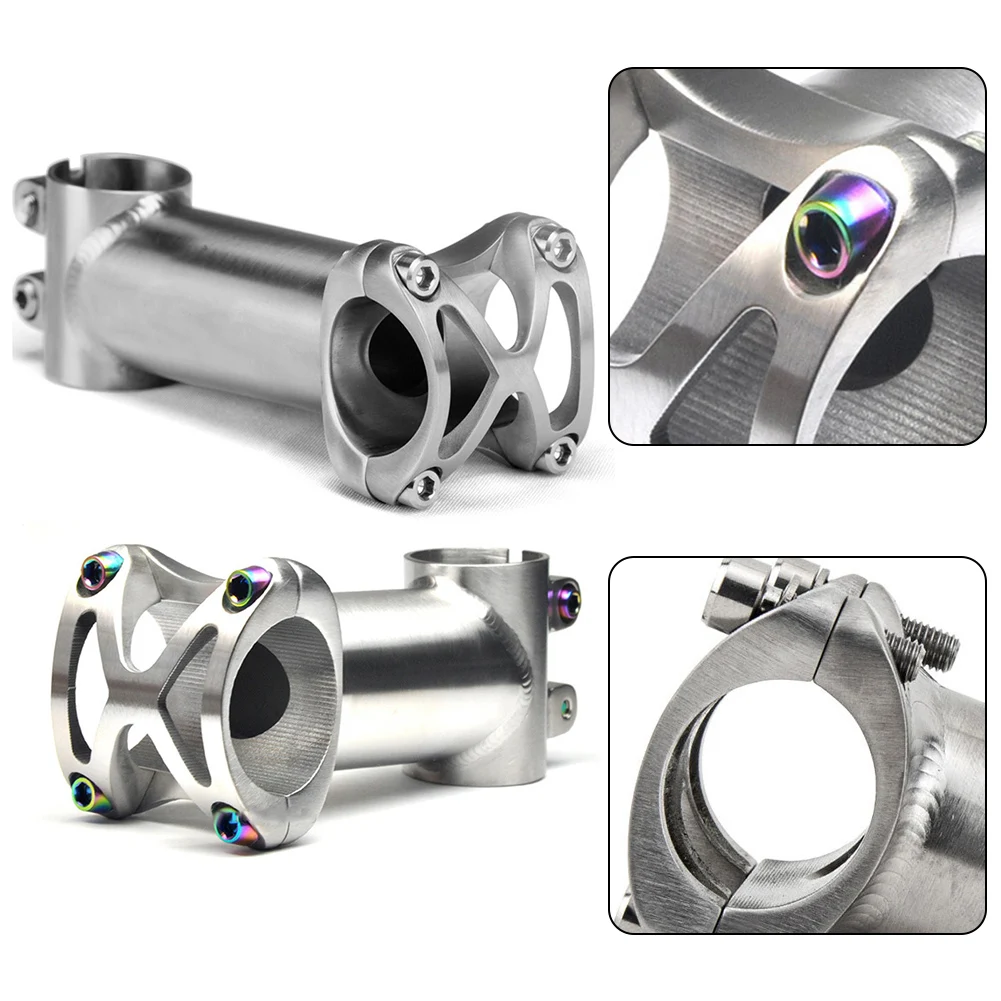 Ultralight MTB Bicycle Stem Titanium Mountain Road Bike Stem 80-120mm For 31.8mm Handlebar Cycling Accessories
Ultralight MTB Bicycle Stem Titanium Mountain Road Bike Stem 80-120mm For 31.8mm Handlebar Cycling Accessories