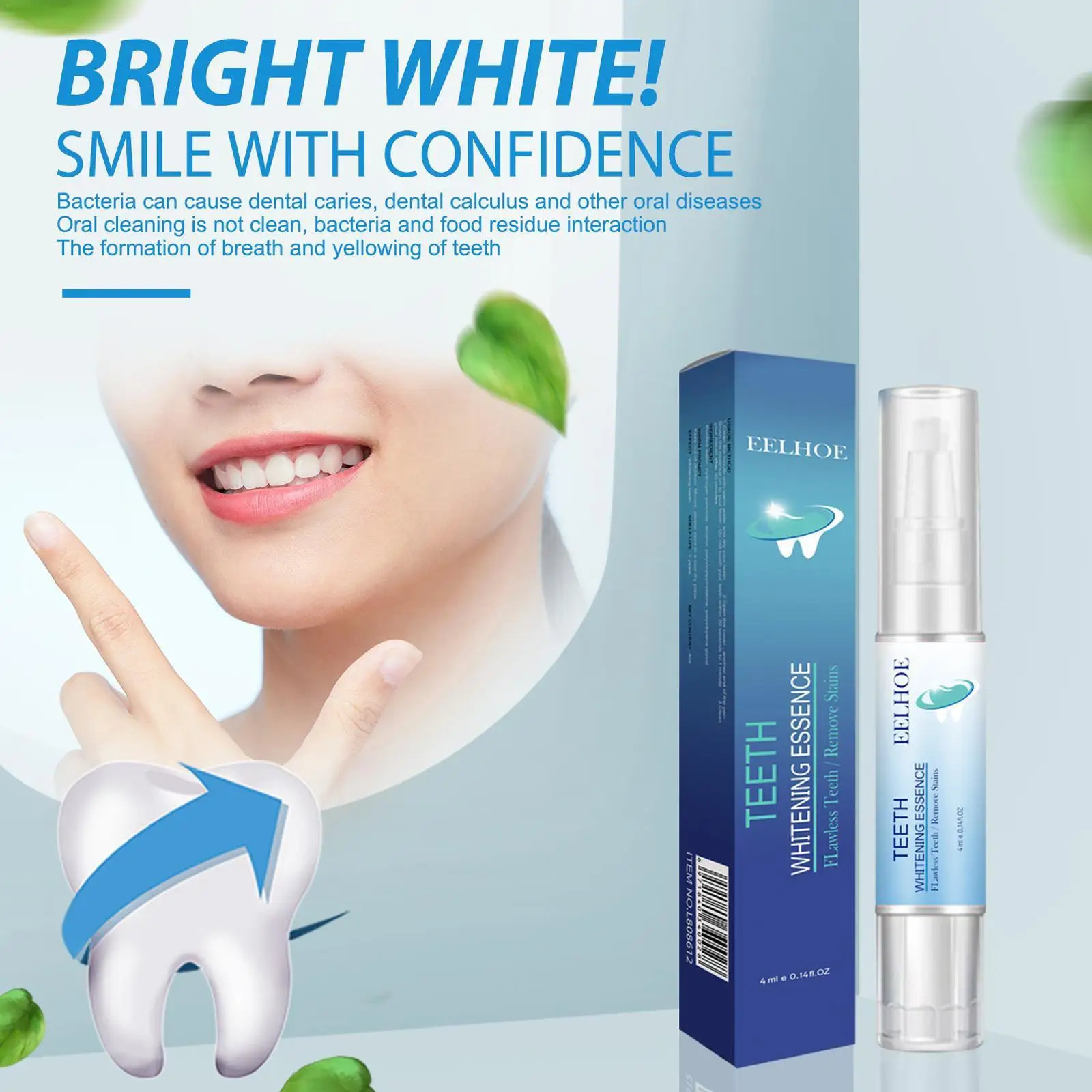 Teeth Whitening Pen Essence Removes Plaque Stains Tooth Cleaning Whitening Tooth Whitener Bleaching Pen Teeth Hygiene Serum V5R1
Teeth Whitening Pen Essence Removes Plaque Stains Tooth Cleaning Whitening Tooth Whitener Bleaching Pen Teeth Hygiene Serum V5R1
