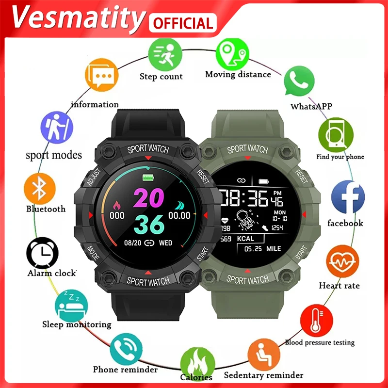FD68S Sports Smart Watch Men Women Fitness Bracelets Wrist Watch Waterproof Bluetooth For Apple Android IOS Smart Watch
FD68S Sports Smart Watch Men Women Fitness Bracelets Wrist Watch Waterproof Bluetooth For Apple Android IOS Smart Watch