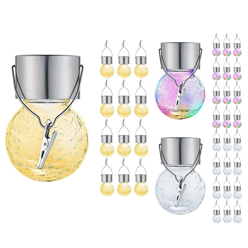 12Pack Outdoor Hanging Solar Lights LED Solar Crackle Globe Hanging Lights Waterproof Solar Lanterns with Handle
12Pack Outdoor Hanging Solar Lights LED Solar Crackle Globe Hanging Lights Waterproof Solar Lanterns with Handle