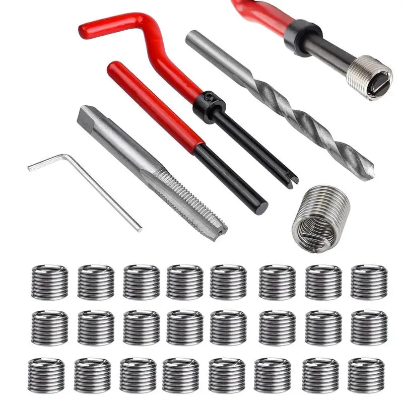 Портативный набор для резьбы 30 шт., набор инструментов для резьбы, метрические резьбы, М8X1,25 мм 
Портативный набор для резьбы 30 шт., набор инструментов для резьбы, метрические резьбы, М8X1,25 мм