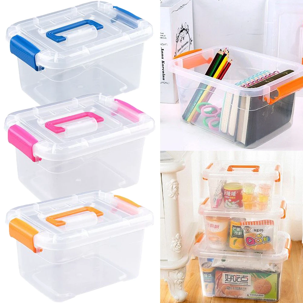 3 Color Household Simple Portable Transparent Storage Box Covered Plastic Storage Box Multi-size Option Home Organization
3 Color Household Simple Portable Transparent Storage Box Covered Plastic Storage Box Multi-size Option Home Organization