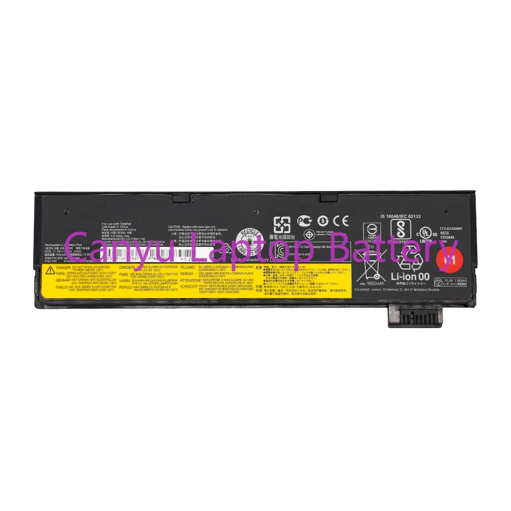 New Laptop Battery for Lenovo ThinkPad T470 T480 T570 T580 P51S P52S 01AV427 01AV423 SB10K97580 61 11.4V 2110mAh 24Wh
New Laptop Battery for Lenovo ThinkPad T470 T480 T570 T580 P51S P52S 01AV427 01AV423 SB10K97580 61 11.4V 2110mAh 24Wh