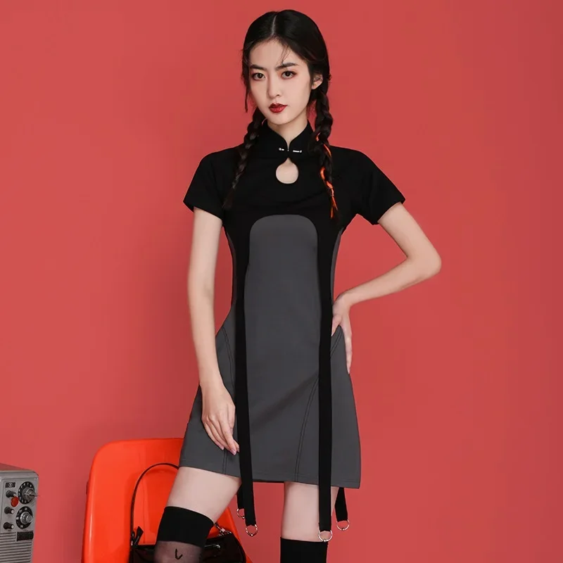 Summer Chinese Style Cheongsam Qipao Formal Dress Nightclub Sexy Party Qipao Dress Gothic Clothes Woman Oriental Dress 12349
Summer Chinese Style Cheongsam Qipao Formal Dress Nightclub Sexy Party Qipao Dress Gothic Clothes Woman Oriental Dress 12349