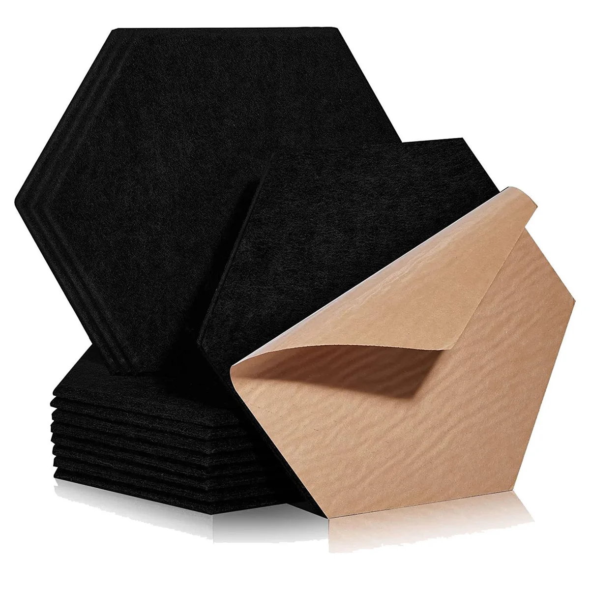 18 Pack Self Adhesive Soundproof Panels,12x10x0.4In Hexagon Acoustic Panels,for Recording Studio,Office,Home,Black
18 Pack Self Adhesive Soundproof Panels,12x10x0.4In Hexagon Acoustic Panels,for Recording Studio,Office,Home,Black
