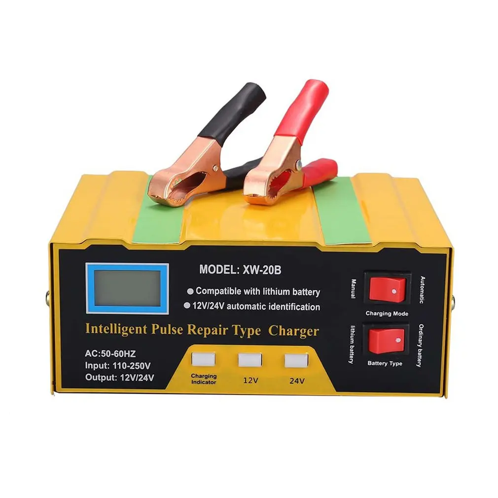 Зарядное устройство для автомобильного аккумулятора, 12 В/24 В
Зарядное устройство для автомобильного аккумулятора, 12 В/24 В