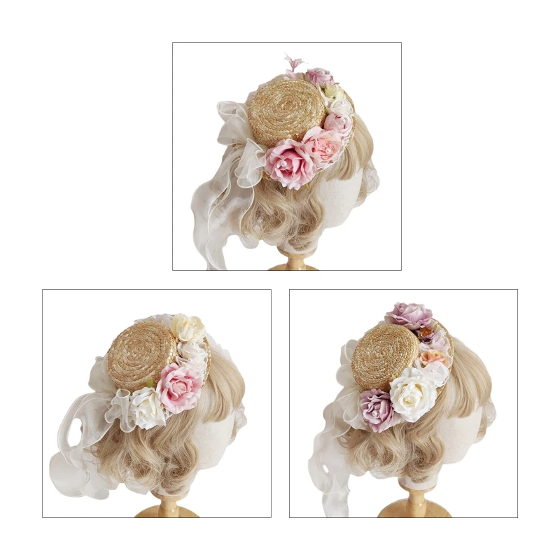 2022 New Lolita Women's Flat-topped Sunshade Flower Flat Hat Handmade Sun Hat for Summer
2022 New Lolita Women's Flat-topped Sunshade Flower Flat Hat Handmade Sun Hat for Summer