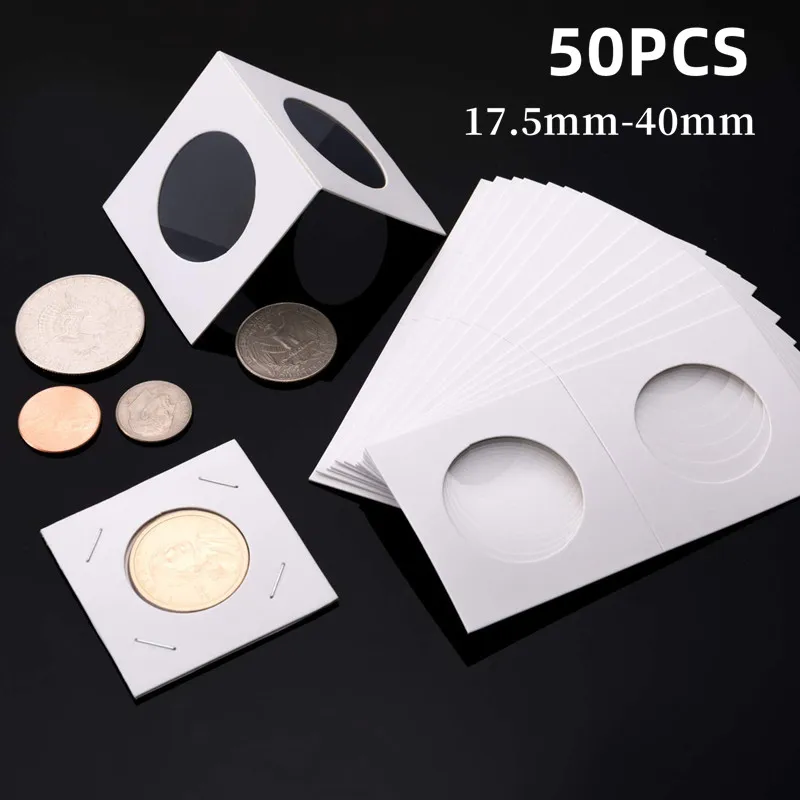 50PCS Square Cardboard Coin Holders Coin Supplies Coin Album Collection Lighthouse Stamp Coin Holders Cover Case Storage
50PCS Square Cardboard Coin Holders Coin Supplies Coin Album Collection Lighthouse Stamp Coin Holders Cover Case Storage