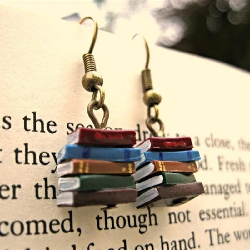 Funny Earrings Stack Of Books Drop Earrings Dangle Hook Earrings Library Pile Of Books Retro Irregular Spines Novel Earrings
Funny Earrings Stack Of Books Drop Earrings Dangle Hook Earrings Library Pile Of Books Retro Irregular Spines Novel Earrings