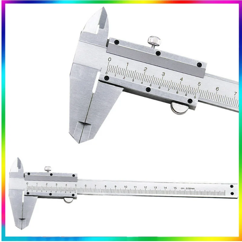 

Vernier Caliper 6" 0-150mm 0.02mm Metal Calipers Gauge Micrometer Measuring Tools