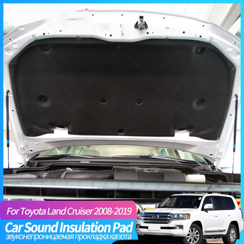

Car Hood Engine Sound Insulation Pad For Toyota Land Cruiser 2008-2019 Cotton Soundproof Cover Thermal Heat Mat Accessories