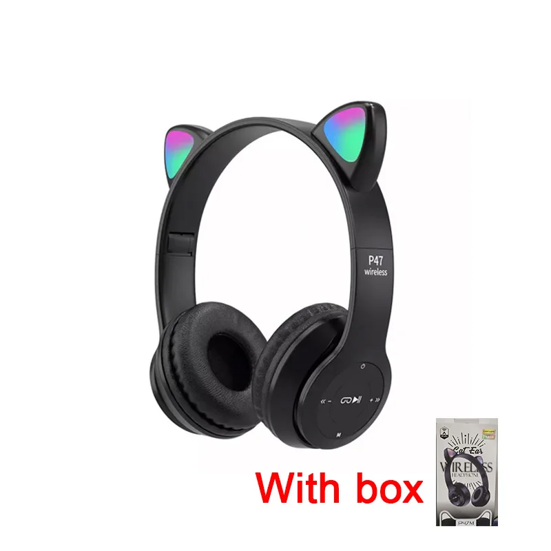 Flashing LED Cat Ears Wireless Headphones Bluetooth Earbuds with Mic Kid Girl Stereo Music Headset Phone Earphones For Gift 
Flashing LED Cat Ears Wireless Headphones Bluetooth Earbuds with Mic Kid Girl Stereo Music Headset Phone Earphones For Gift