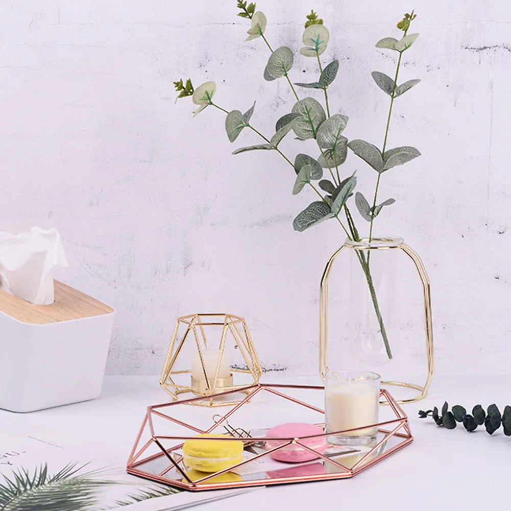 Organizer Home Decor Sundries Three-dimensional Cosmetics Jewelry Hexagon Storage Tray Holder Geometry Plate Iron Dessert
Organizer Home Decor Sundries Three-dimensional Cosmetics Jewelry Hexagon Storage Tray Holder Geometry Plate Iron Dessert