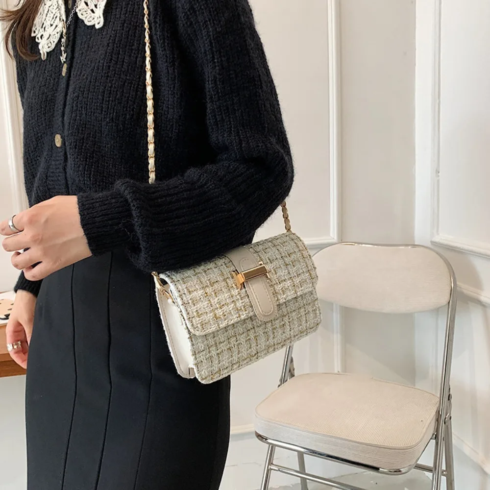 Checkered Pattern Shoulder Bags Fashion Solid Color Square Shape Design Handbag Chain Strap Chain Bag Ladies
Checkered Pattern Shoulder Bags Fashion Solid Color Square Shape Design Handbag Chain Strap Chain Bag Ladies