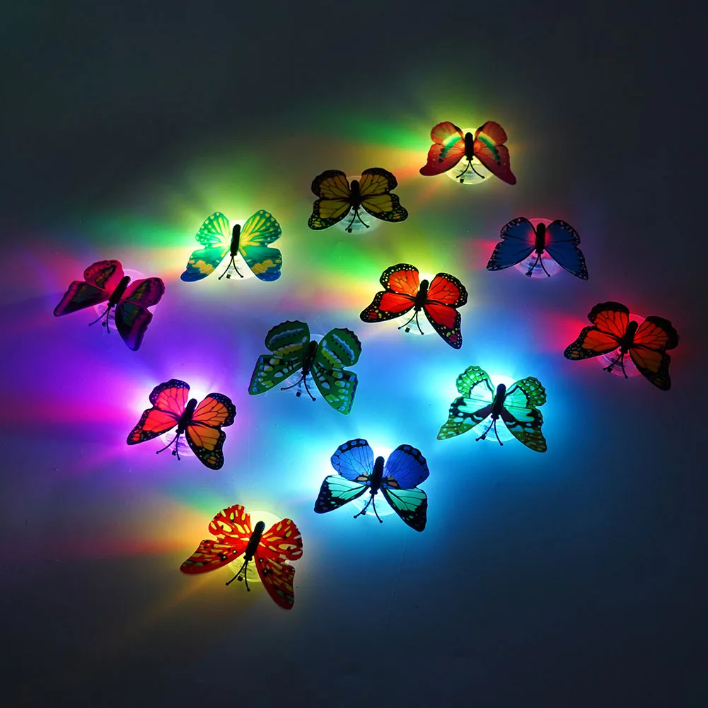 12pcs PVC Butterfly LED Night Light Wall Sticker With Button Battery Glowing Bedroom DIY Home Decor Night Light
12pcs PVC Butterfly LED Night Light Wall Sticker With Button Battery Glowing Bedroom DIY Home Decor Night Light