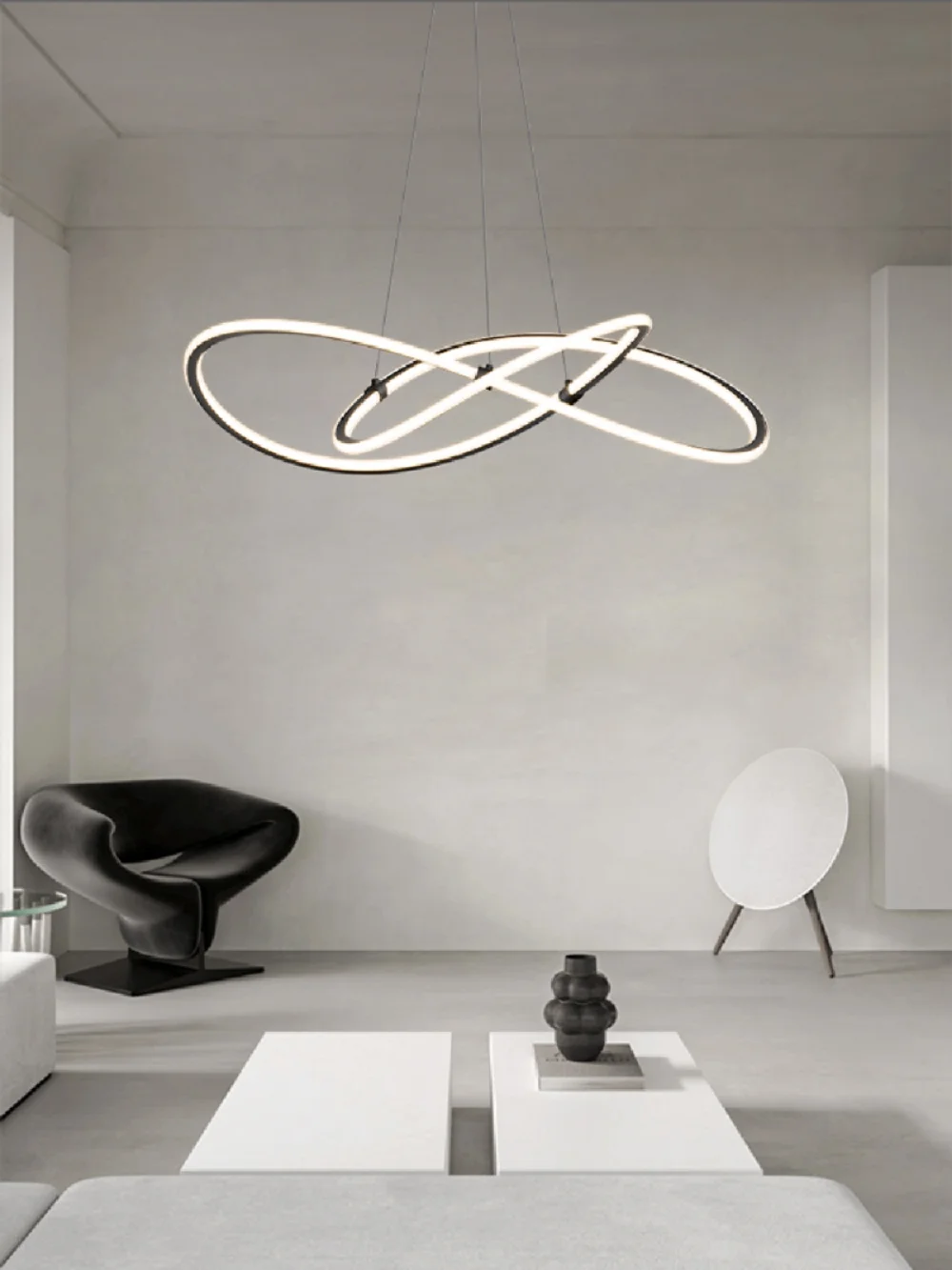 Dimmable LED minimalist chandelier post-modern hanging independent designer chandelier home decoration hall restaurant
Dimmable LED minimalist chandelier post-modern hanging independent designer chandelier home decoration hall restaurant