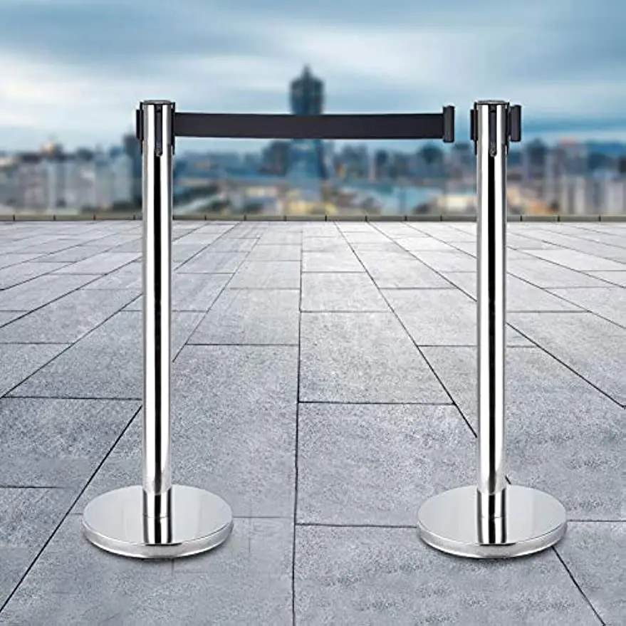 2x Passenger Guidance System Barrier Barrier Stand Stand Belt Post
2x Passenger Guidance System Barrier Barrier Stand Stand Belt Post