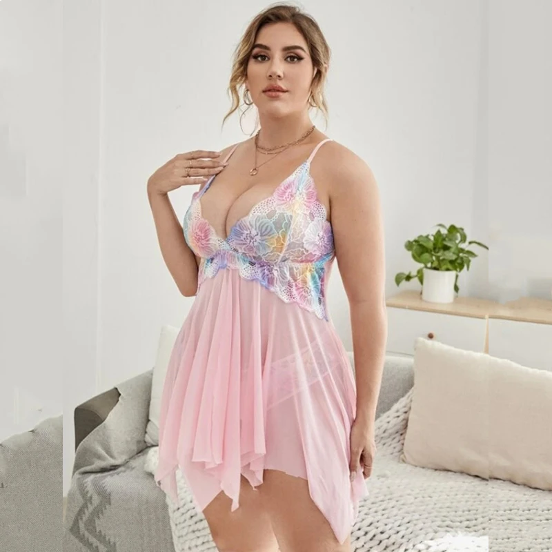 Plus Size Lingerie Women Sleepwear Set Split Open Babydoll Chemise Vneck Nightgown Sexy Nightdress Maternity Negligee
Plus Size Lingerie Women Sleepwear Set Split Open Babydoll Chemise Vneck Nightgown Sexy Nightdress Maternity Negligee