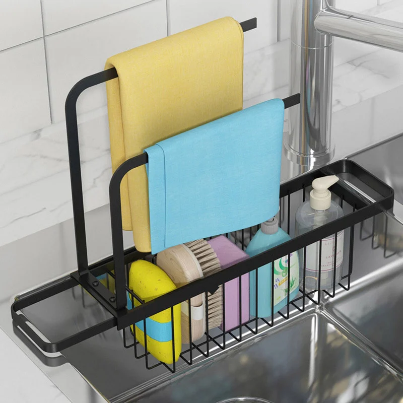 Telescopic Sink Drainer Rack Adjustable Soap Sponge Towel Holder Drain Basket Multifunctional Rag Storage Shelf Kitchen Tool
Telescopic Sink Drainer Rack Adjustable Soap Sponge Towel Holder Drain Basket Multifunctional Rag Storage Shelf Kitchen Tool