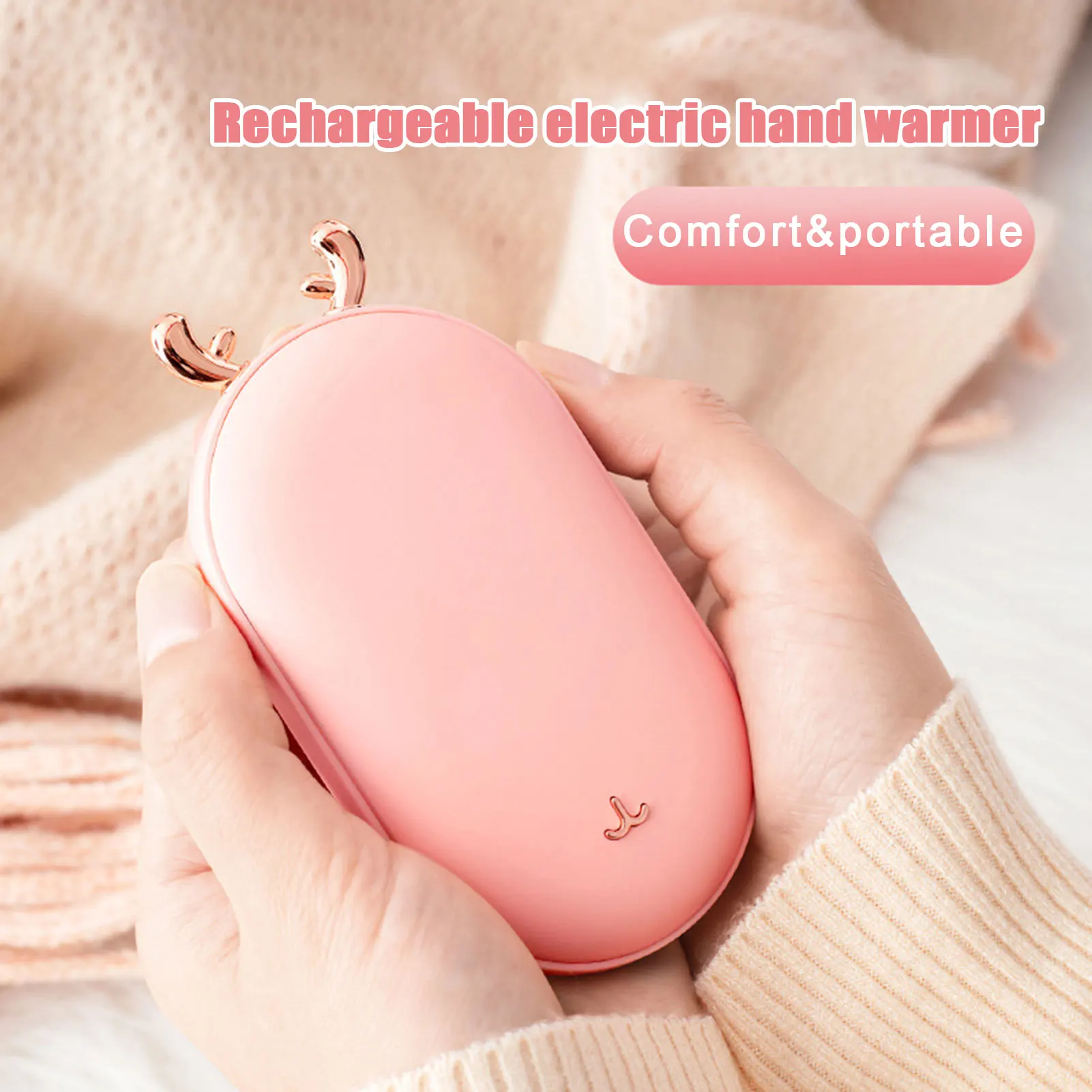 Portable Mini Hand Warmers Aluminum Alloy Heater Rechargeable 5200mAh 3 Levels Pocket USB Hand Warmer Electric Mobile Power Bank
Portable Mini Hand Warmers Aluminum Alloy Heater Rechargeable 5200mAh 3 Levels Pocket USB Hand Warmer Electric Mobile Power Bank