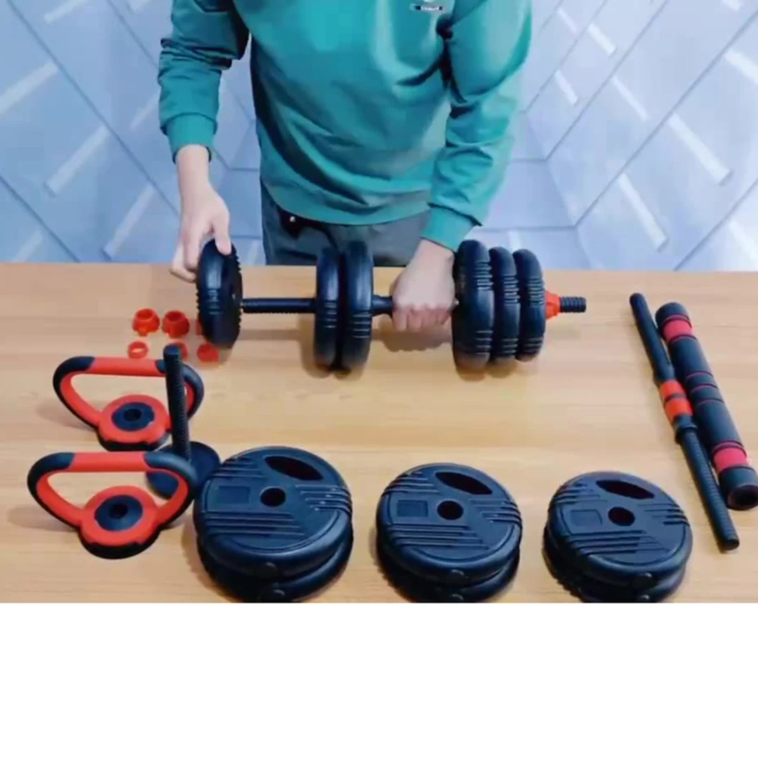 Dumbbell Extension Bar 40cm Arm Strength Training Barbell Build Joiner Coupler Linker Neck Pad Extension Rod Extender
Dumbbell Extension Bar 40cm Arm Strength Training Barbell Build Joiner Coupler Linker Neck Pad Extension Rod Extender