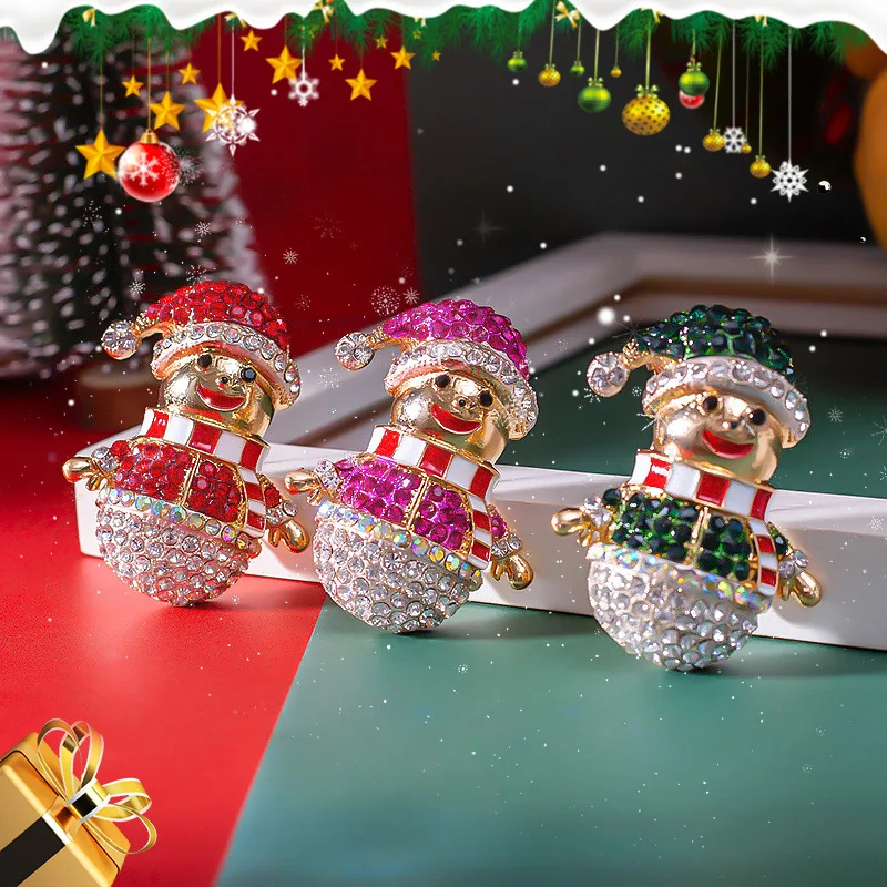 Cartoon Lovely Enamel Zircon Snowman Brooches For Women Girls Rhinestone Christmas New Year Brooch Pins Gifts for Kids Friend
Cartoon Lovely Enamel Zircon Snowman Brooches For Women Girls Rhinestone Christmas New Year Brooch Pins Gifts for Kids Friend
