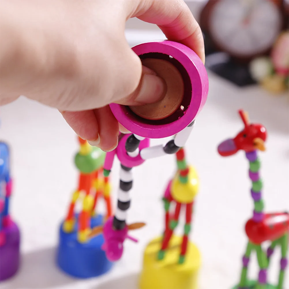 Giraffe Dancing Toy Puppets Toys Wooden Kids Finger Rocking Pushpuppet Animalfigurine Toddlers Swing Kid Thumb Pinocchio
Giraffe Dancing Toy Puppets Toys Wooden Kids Finger Rocking Pushpuppet Animalfigurine Toddlers Swing Kid Thumb Pinocchio