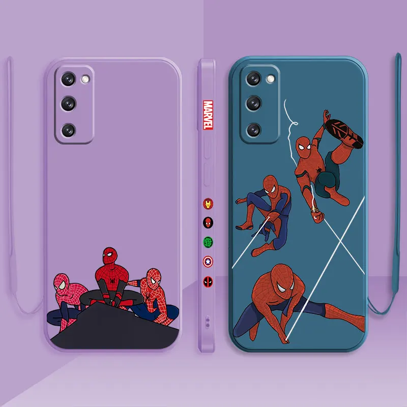Candy Liquid Case For Samsung S20 S21 FE S22 Ultra S10 S9 S8 Plus Note 20 10 Lite Cover Marvel Spiderman 3 Three Generations
Candy Liquid Case For Samsung S20 S21 FE S22 Ultra S10 S9 S8 Plus Note 20 10 Lite Cover Marvel Spiderman 3 Three Generations