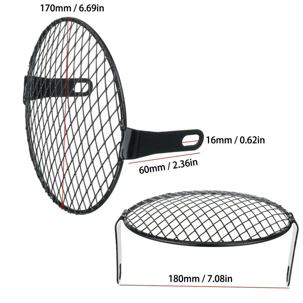 7 Inch Motorcycle Universal Headlight Protector Grille Guard Cover Metal Protection Mesh Grill Side Light Lamp Mount Cover
7 Inch Motorcycle Universal Headlight Protector Grille Guard Cover Metal Protection Mesh Grill Side Light Lamp Mount Cover
