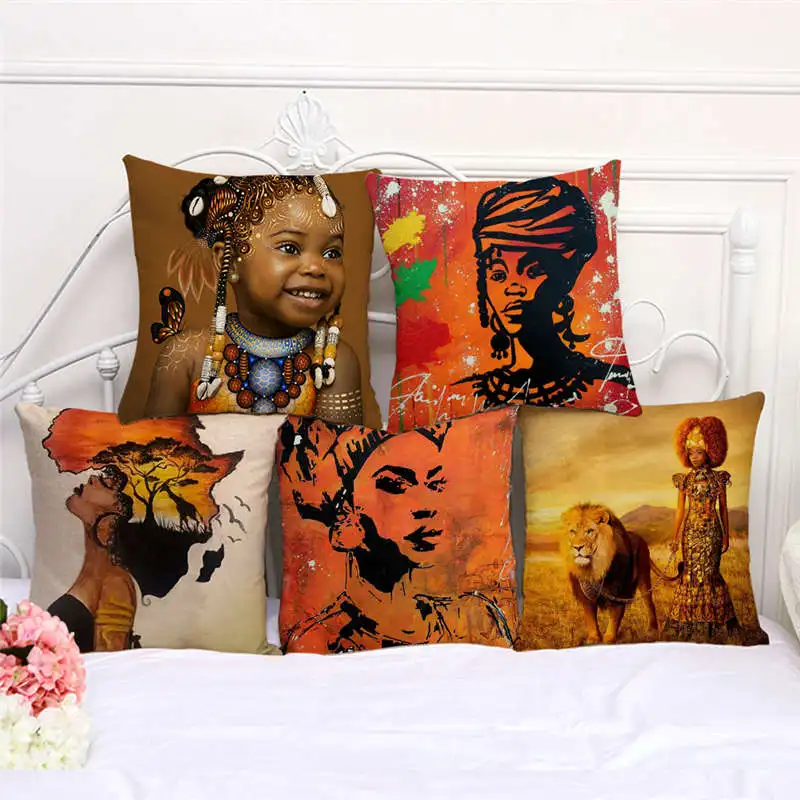 Throw Pillow Cases Watercolor African Woman Cushion Cover Home Living Room Decoration Linen Pillowcover Decor
Throw Pillow Cases Watercolor African Woman Cushion Cover Home Living Room Decoration Linen Pillowcover Decor