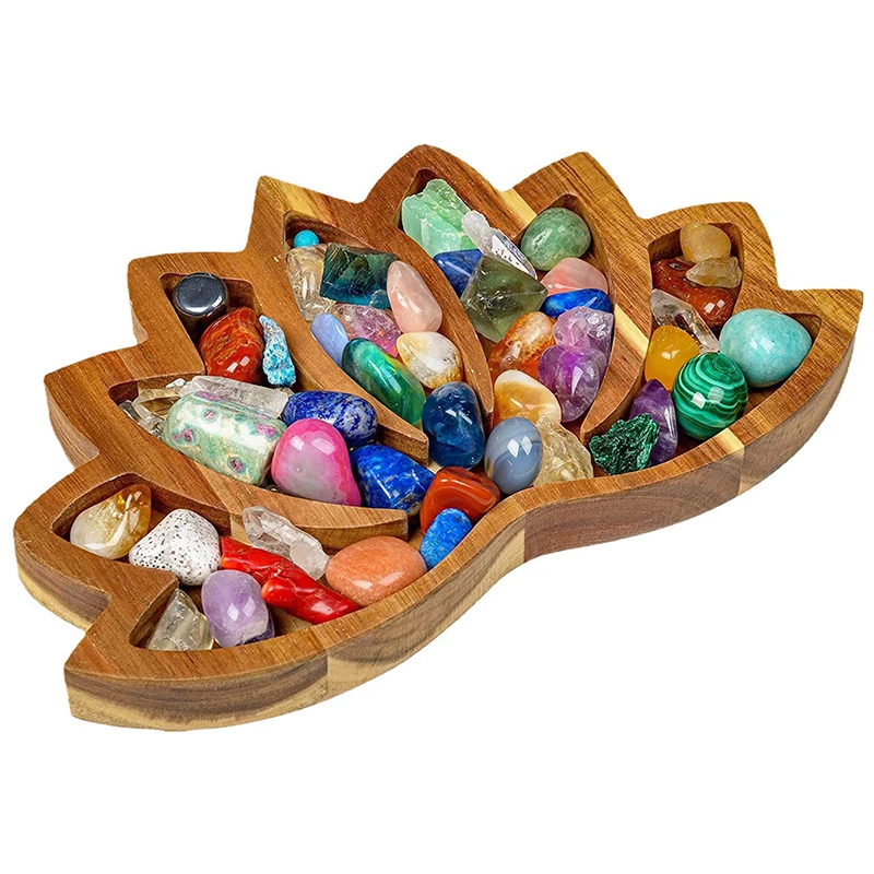 Wooden Lotus Crystal Tray For Jewelry Stones Display Stand Crystal Stones Organizer Shelf Crystal Holder Home Decoration Crafts
Wooden Lotus Crystal Tray For Jewelry Stones Display Stand Crystal Stones Organizer Shelf Crystal Holder Home Decoration Crafts