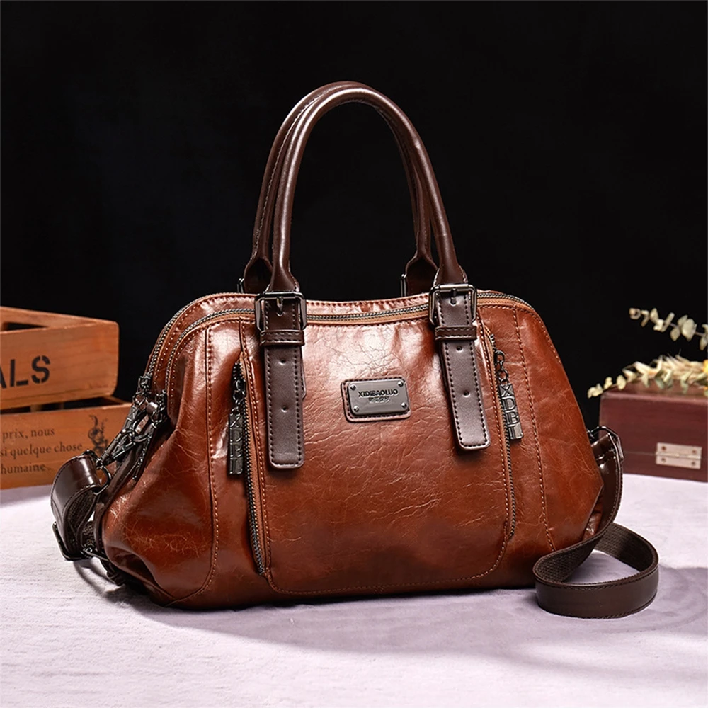 Boston – retro women's PU leather handbag, women's fashion designer casual strap bag, high-quality shoulder bag, handbag
Boston – retro women's PU leather handbag, women's fashion designer casual strap bag, high-quality shoulder bag, handbag
