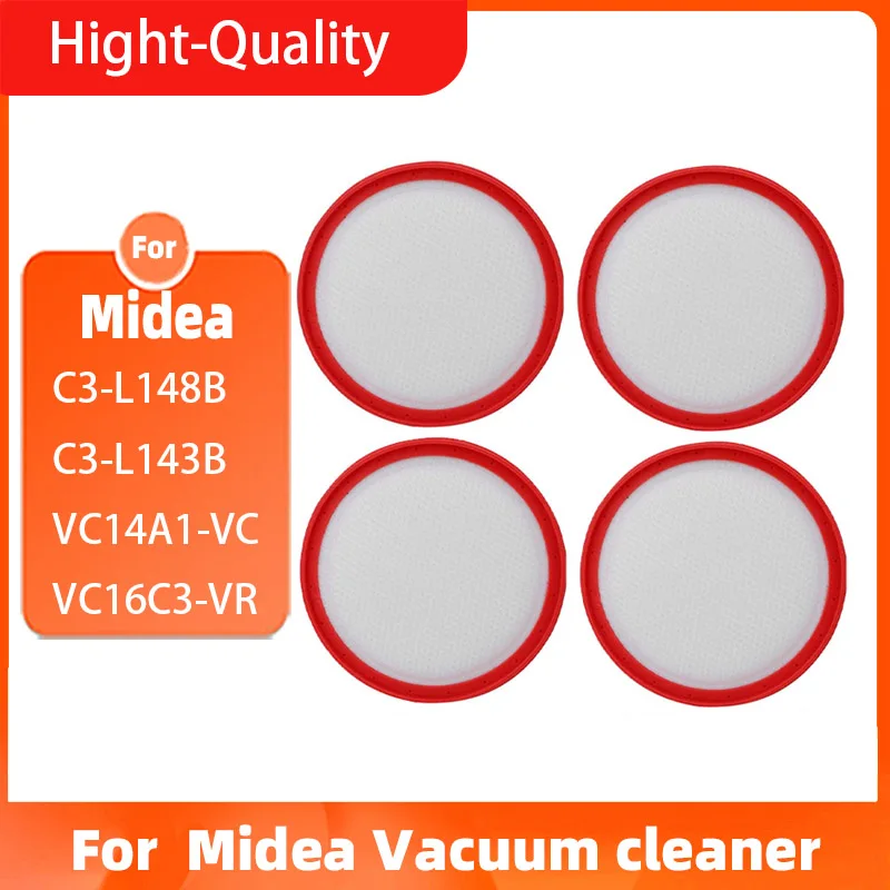 

Washable Vacuum Cleaner HEPA Filter for Midea C3-L148B C3-L143B VC14A1-VC VC16C3-VR Round HV Filter Cotton Filter Elements